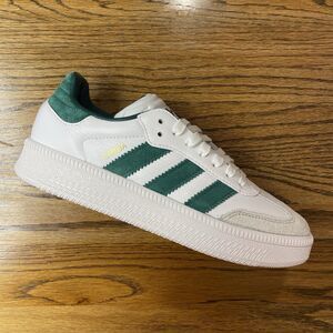 Women’s Size 7 7.5 8 8.5 ADIDAS SAMBA XLG White Green Leather Shoes NEW Athletic